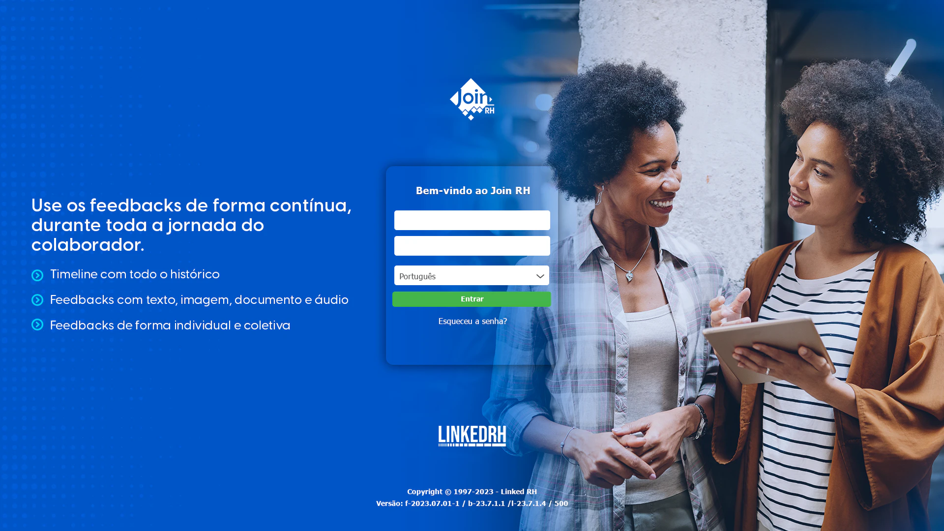 screenshot of Join RH